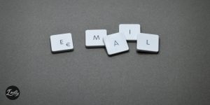 Email on typed letters