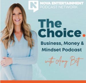 The Choice Business Money and Mindset Podcast cover with Amy Bett - Emma Lovell