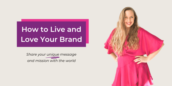 Emma Lovelly sharing her unique personal message with the world Live and Love Your Brand Course