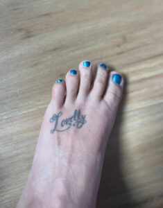 Can you turn my tattoo into a logo … Emma has a "Lovelly" tattoo