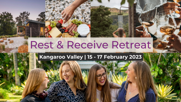 A picture of female leaders with Emma Lovell who chooses to move their brand, business, and life forward in Rest & Receive Retreat, Kangaroo Valley.